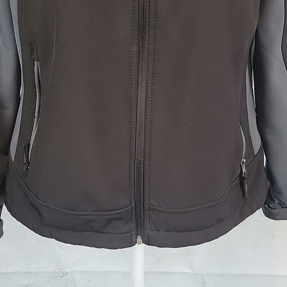 Free Country soft shell hooded jacket in black Women's Size M - Picture 3 of 10